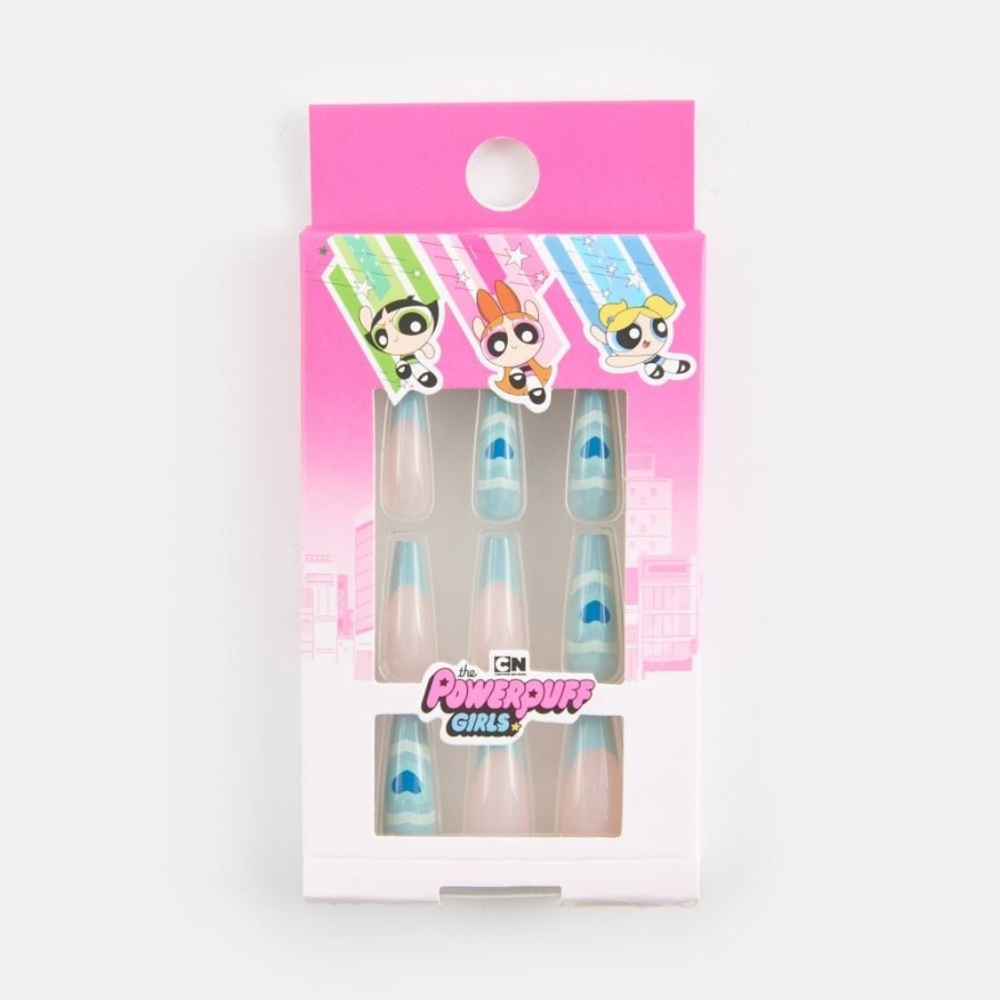 Cartoon Network The Powerpuff Girls Press On Nails Blue
